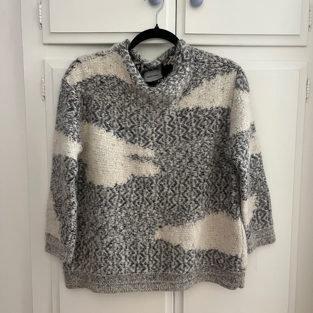 Rachel Comey High Neck Long Sleeve Sweater Size L Bought at Mohawk General LA